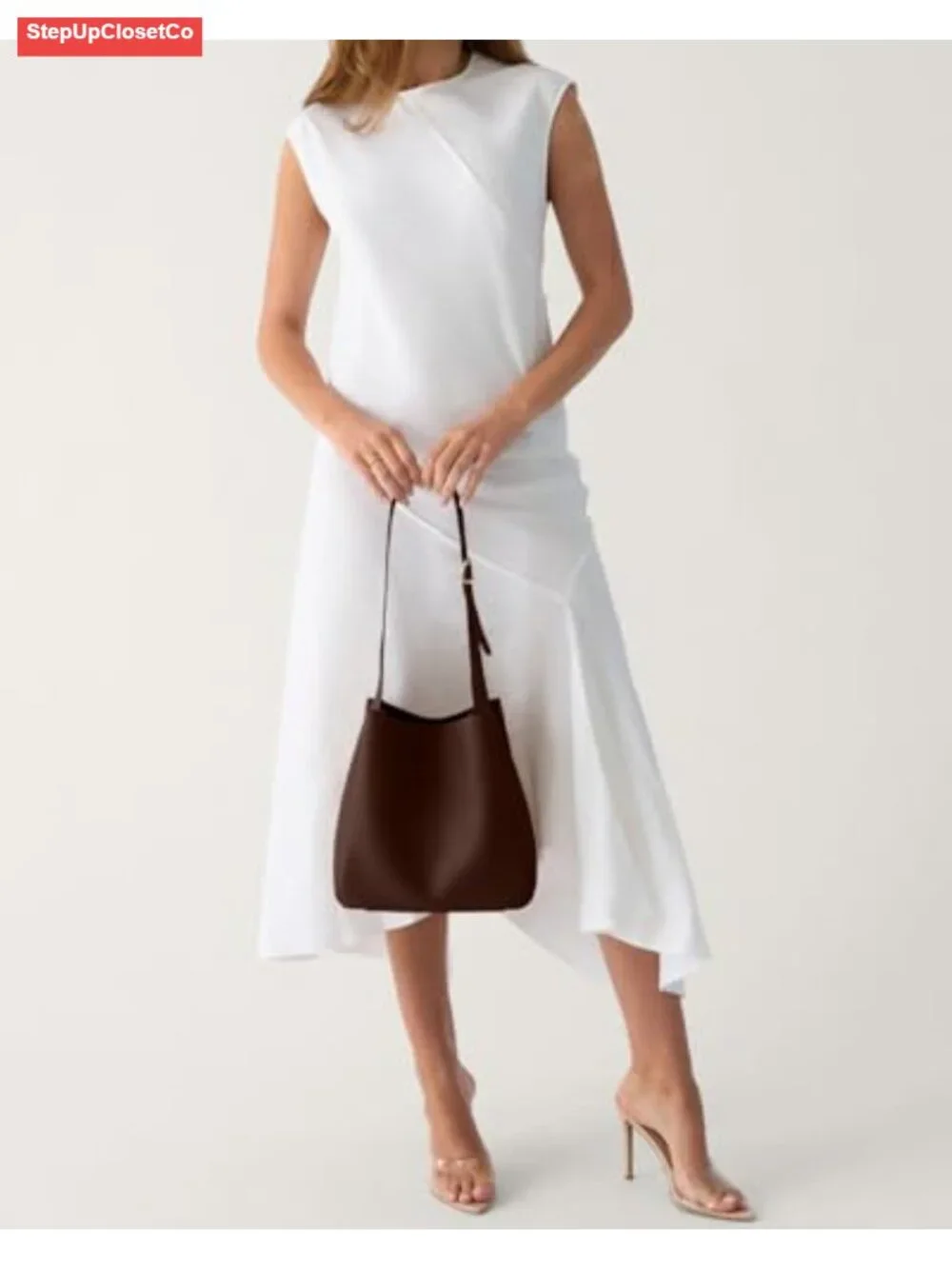 Women's Slouchy Hobo Shoulder Bag - Vegan PU Leather Tote Purse